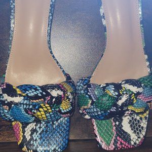Colorful | Snake Print Heel | 7